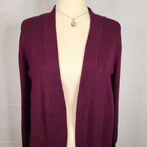 Worthington Long Sleeve Open Front Cardigan Sz M